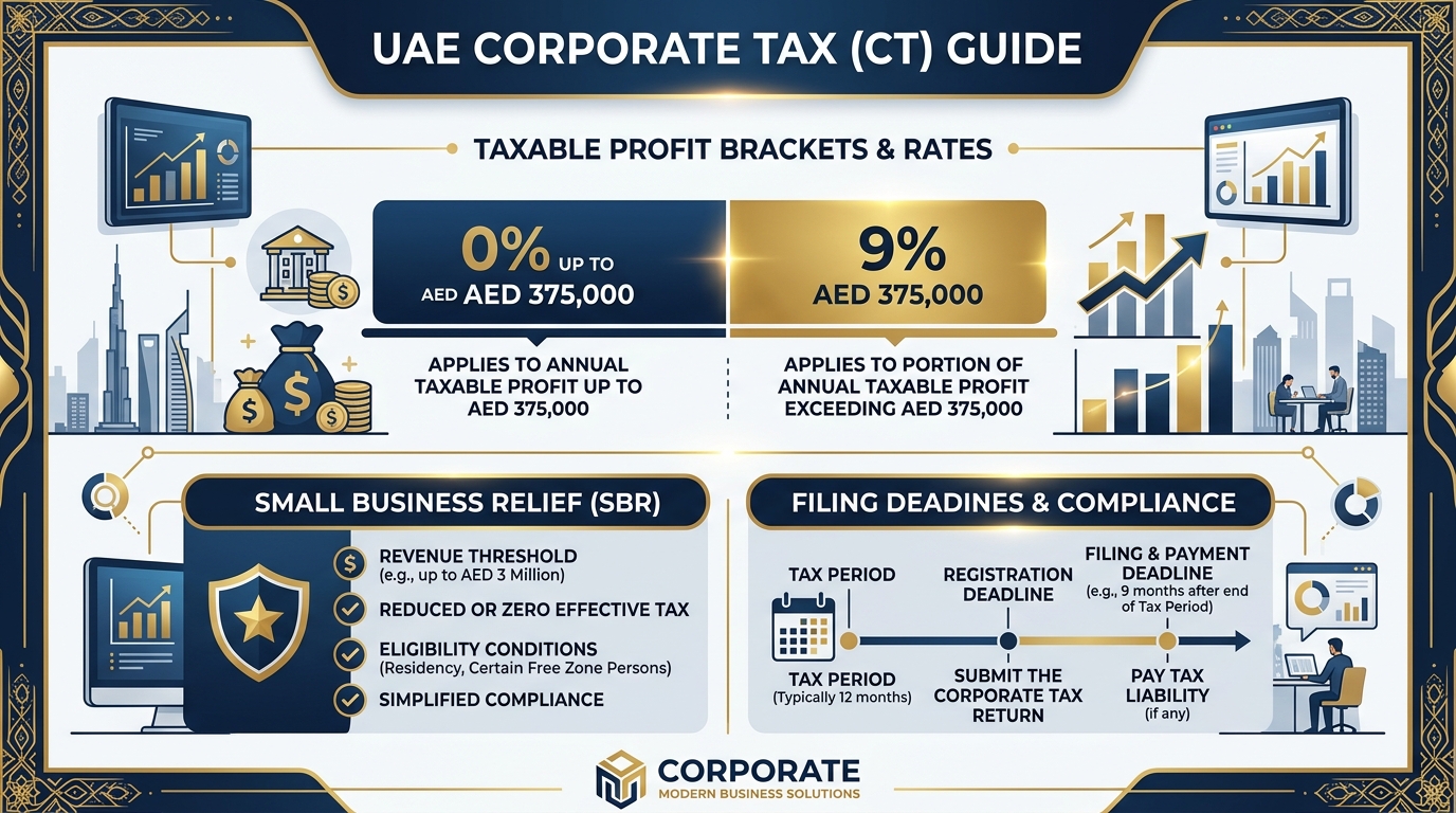 UAE Corporate Tax Rates and Brackets 2026