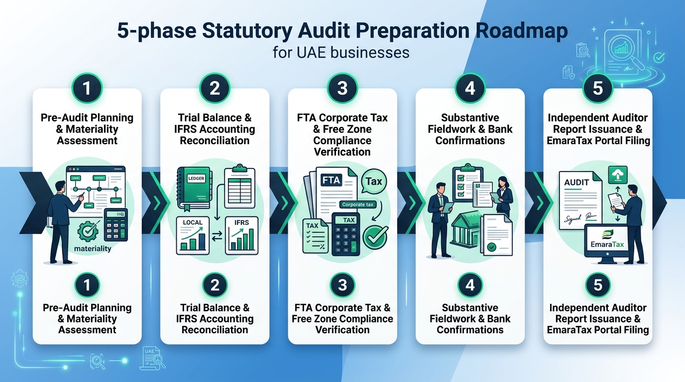 5-Phase Statutory Audit Preparation Roadmap for UAE Businesses